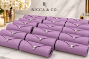 Jewelry Wardrobe Bag | Genuine Orchid Pebble Leather