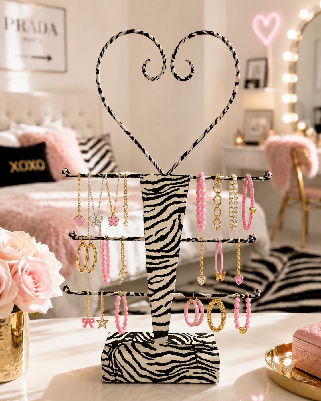 Zebra Jewelry Stand