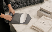 Jewelry Wardrobe Bag | Genuine  Grey Pebble Leather