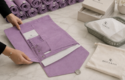 Jewelry Wardrobe Bag | Genuine Orchid Pebble Leather