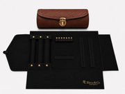 Jewelry Wardrobe Bag | Carmel Pebble Leather